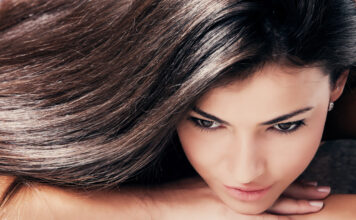 dark hair young beautiful woman portrait