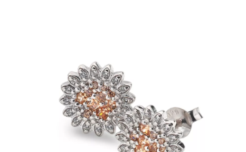 Stříbrné náušnice Hot Diamonds Emozioni Spirzzare EE032 s jemnými kamínky pro lehce výraznější vzhled.
